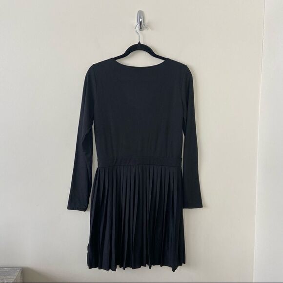 ASOS-PLEATED button front long sleeve dress (Size:US 6) - Picture 2 of 7